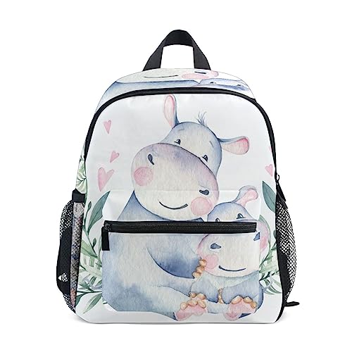 Sac à dos pour enfant Mnsruu hippopotame idéal pour la maternelle et les sorties