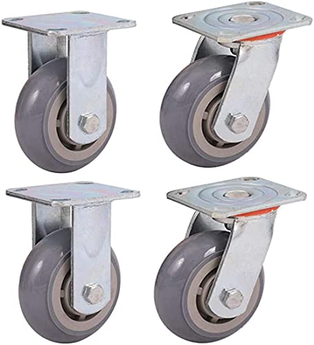 Roulettes pivotantes roulements charge 1000kg transport industriel 4 pouces
