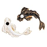 MATÉRIEL: Le dessin animé Koi Brooch en alliage de zinc écologique et stable est et sûr.
