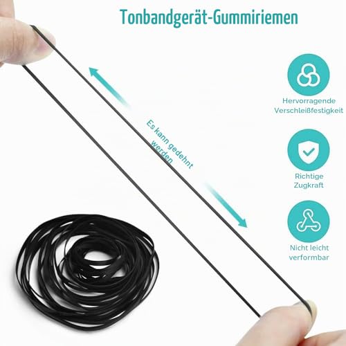 zalati Mix Kassettenriemenantrieb, 28 Stück, Bandmaschinengummi, für Recorder, DVD-Laufwerk