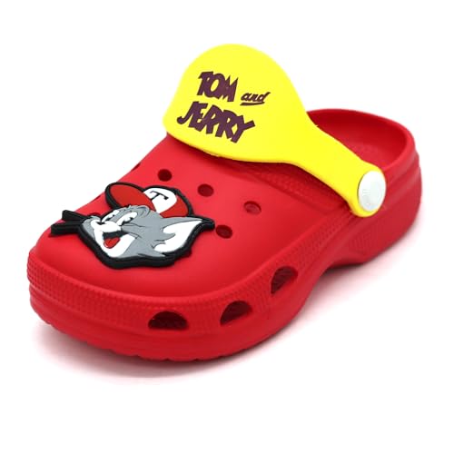 Image of SVAAR Tom & Jerry Kid's Attractive Clogs with Authentic Tom & Jerry Charms and Adjustable Back Strap