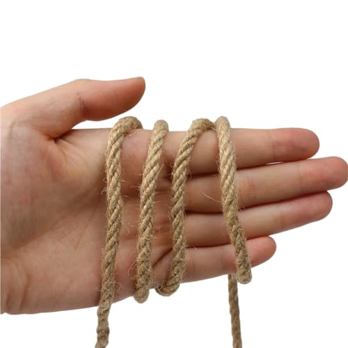 Jute Twine String,164 Feet 1/4 Inch Natural Jute Rope,4ply Thin Ribbon Hemp Twine for Gift Wrapping Craft Plant Garden Christmas Handmade Arts Decoration Packing String Home Decor - image 7