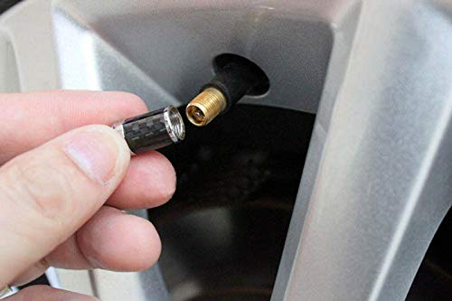 4 coprivalvola in fibra di carbonio per pneumatici...