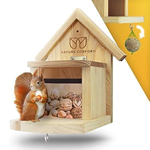Nature Conform Eekhoorntje, voederhuis, weerbestendig, eekhoornhuis, verbeterde kwaliteit, voederstation, eekhoorntje, bijzonder schoon afgewerkt