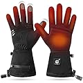 Upgraded Heated Glove Liners for Men Women, Rechargeable Electric Battery Heated Gloves Windproof Winter Glove Liners Thin Gloves Hand Warmer for Ski Snowboarding Hunting?M/L?