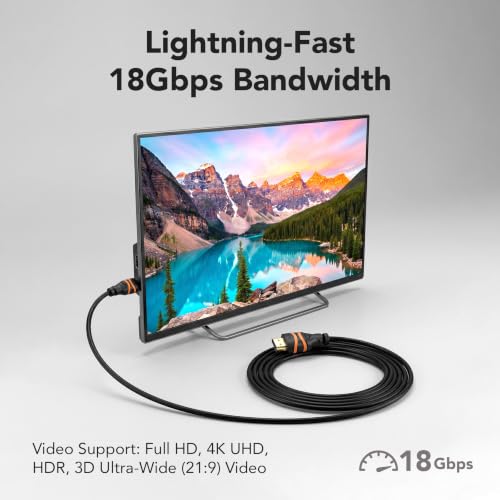 Image of FRONTECH High-Speed HDMI 2.0 Male to Male Cable, 1.5m, 4K @ 60Hz, 18Gbps, Gold-Plated Connectors, HDR Ready, ARC Support, 1 Year Warranty (NC-0065)