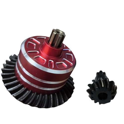 SDSLD Full Metal Differential Set (37T & 13T Gears) -Upgrade for Arrma Bigrock Granite Kraton Outcast Senton Vorteks Typhon 1/10 & 1/8 Scale Vehicles (ARA310956) Red