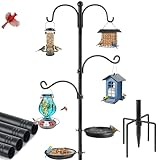 Bird Feeder Pole, Bird Feeding Station 88 Inch Shepherds...