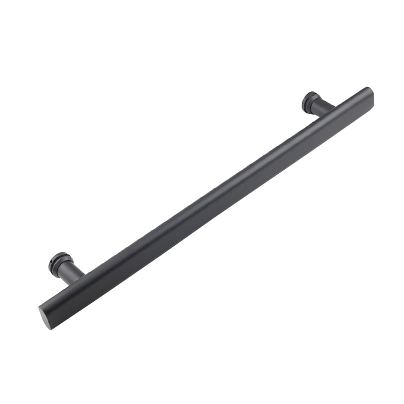 Poignée de porte de douche en acier inoxydable noire : étanchéité et entraxe 550 mm