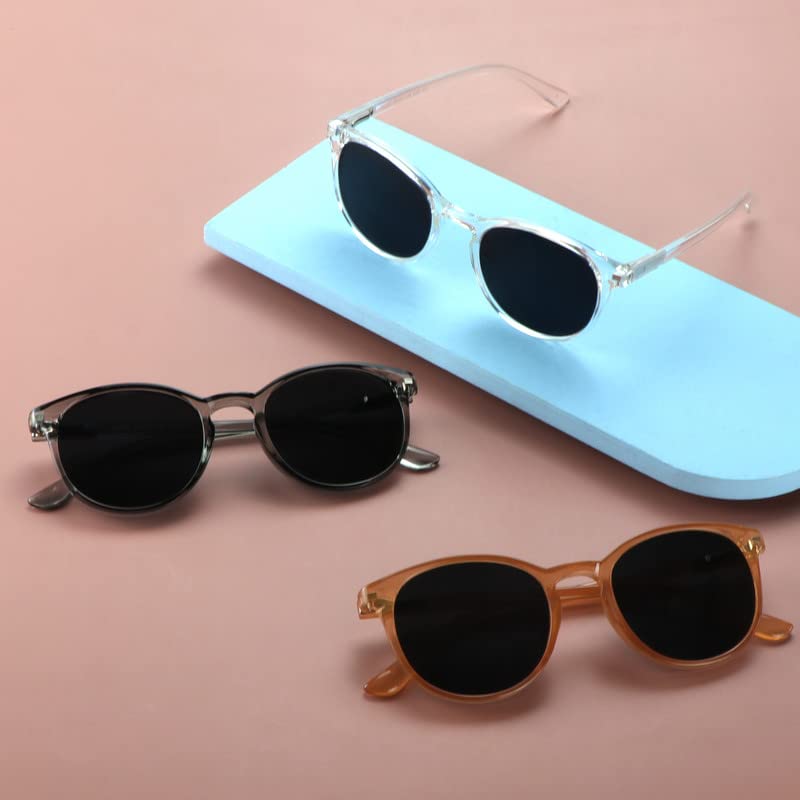 YEIN 3 Pack Sunglasses for Men and Women, UV Protection Outdoor Glasses Vintage Square Full Frame 6