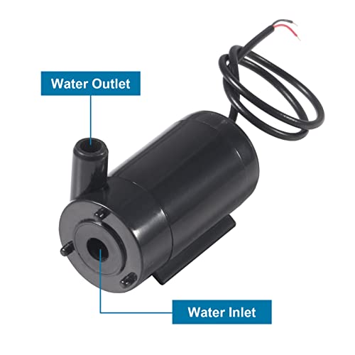 Image of 6Pcs DC 3-5V Micro Submersible Low Noise Mini Water Pump with 2pcs Clear Vinyl Tubing Flexible Water Pipe(1M) Micro Motor Water Pump for Fish Tank Pond Fountain Hydroponics Garden Aquariums