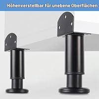 4 Stück Verstellbare Möbelfüße 12-18cm L-förmige Füße Höhenverstellbare – Ansicht 4