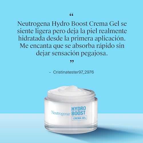 Miniatura 8 de Neutrogena Hydro Boost Crema Gel 50 Ml , Crema Hidratante Facial Formulada Con Ácido Hialurónico, Crema Hidratante Apta Para Pieles Secas Y Sensibles, 72h De Hidratación