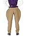 ThePirateDressing Steampunk Gothic Victorian Admiral Bartholomew Jodhpur Pants Costume for Men – Renaissance, Medieval, Pirate, Cosplay, Halloween Outfit - Khaki [C1415] (Small)