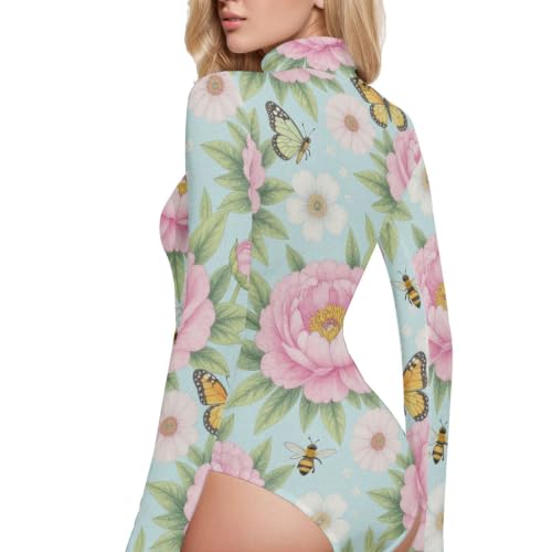 Body sexy de manga larga diseñado para estilizar la silueta femenina con confort 3