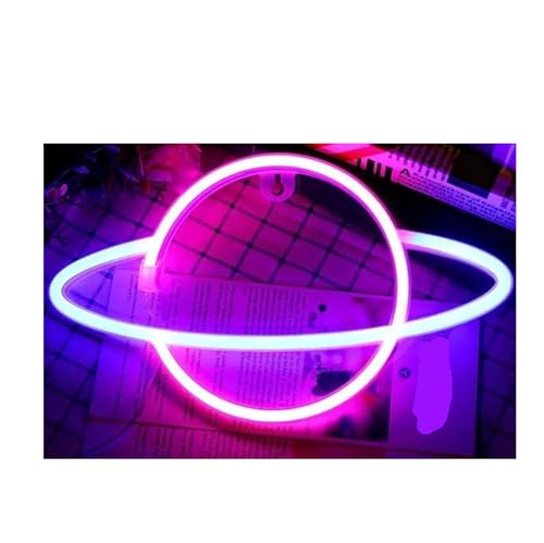 Lumières néon décoratives Planète à LED basse consommation pour bar