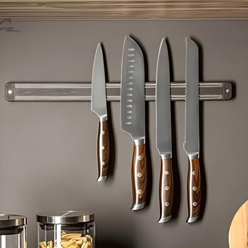 Barra Magnética Para Faca Metal Ímã Cozinha 50 Cm