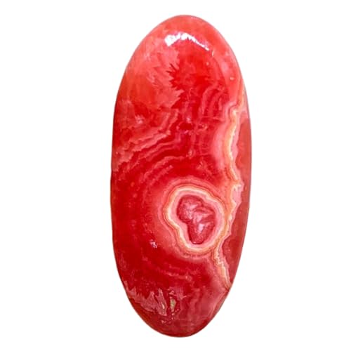 Rhodochrosite naturelle de collection pour haute joaillerie fine, cabochon unique 46x20mm