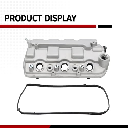 Image of Nakkaa 264-491 Front Cylinder Valve Cover with Gasket 12310-R70-A00 Compatible with Pilot 2009-2015 Odyssey 2008-2017 3.5L Crosstour 2012 Ridgeline 2009-2014