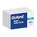 Oxford Ruled Index Cards, 3" x 5", White, 300 pack (10022)