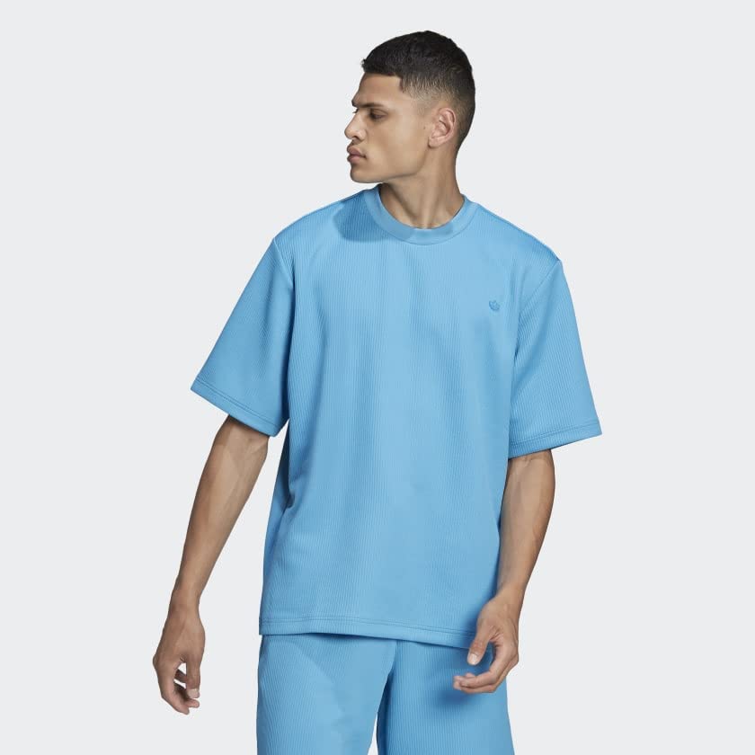 adidas Originals Men's Adicolor Trefoil Plissé Tee2