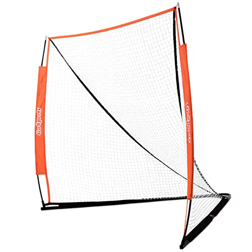 GoSports Regulation Size 6 ft x 6 ft Portable Lacrosse Net - Bow Style Frame with Carrying Case by GoSports - Used condition - US$77.77