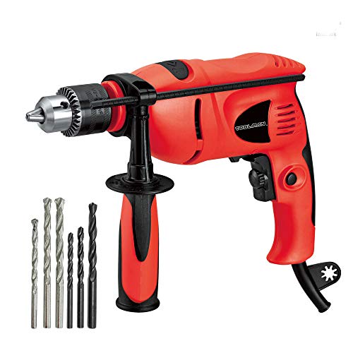 Toolman Electric Power Drill Driver Variable Speed 1/2" 6.4A For Heavy Duty Corded