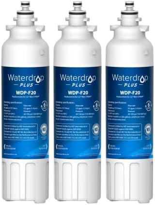 Waterdrop Refrigerator Water Filter – 12-Pack, Replacement For LG LT800P