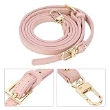 Oumefar Pasek do torby z haczykiem zatrzaskowym skórzana torebka na ramię regulowany pasek część zamienna torba DIY akcesoria 107 ~ 125 cm (różowy Cornel Pink/)