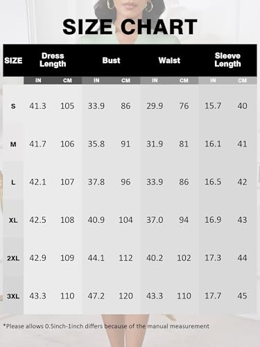 Image of PinkPatty Women's Casual A-line Midi Dresses 3 /4 Sleeve V Neck Fit and Flare Dress with Pockets