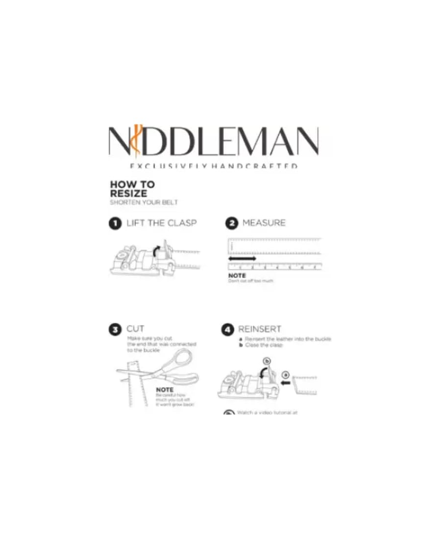 Niddleman Men's PU Leather Black Autolock Grip Belt (38) 3