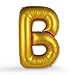 Produktbild FUNXGO XXL Groß Folienballon Buchstaben B Gold -Riesen Alphabet ca. 100m - Verstärktes Material - Helium oder Luftfüllung - Perfekt für Geburtstag, Hochzeit, Party Dekoration & JGA - Ballon B Gold
