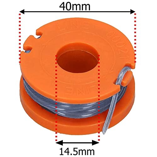 SPARES2GO 2.5m Line & Spool Compatible with Titan TT1549GTM Strimmer Trimmer (Pack of 2) - Image 4