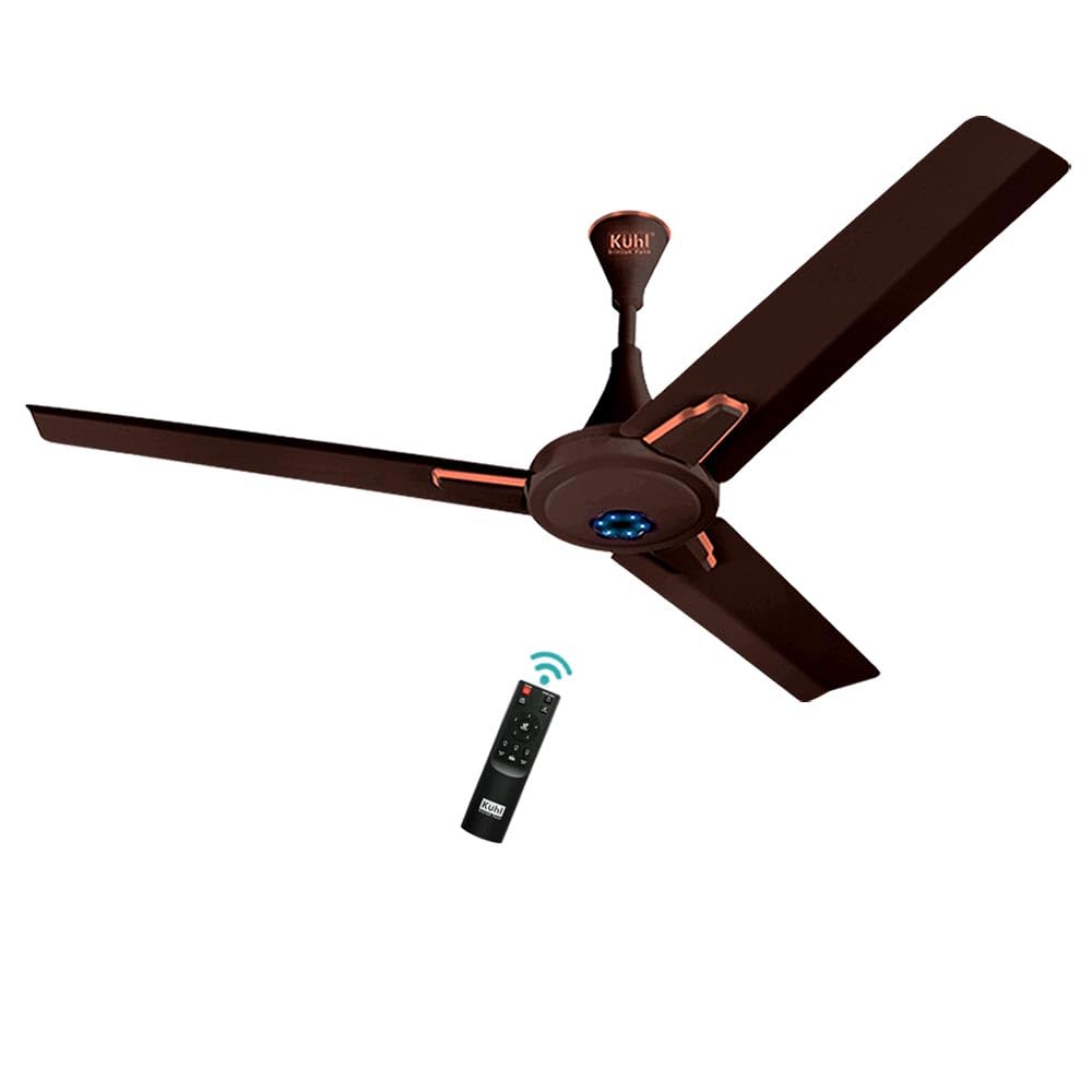 KUHL Prima A7 1200mm Decorative Power Saving BLDC Ceiling Fan with Remote | 29W | Saves upto 65% Electricity | 5 Star | High Air Flow | Stylish Design |Espresso Brown (B0DGTK5L3D) Amazon Price History, Amazon Price Tracker