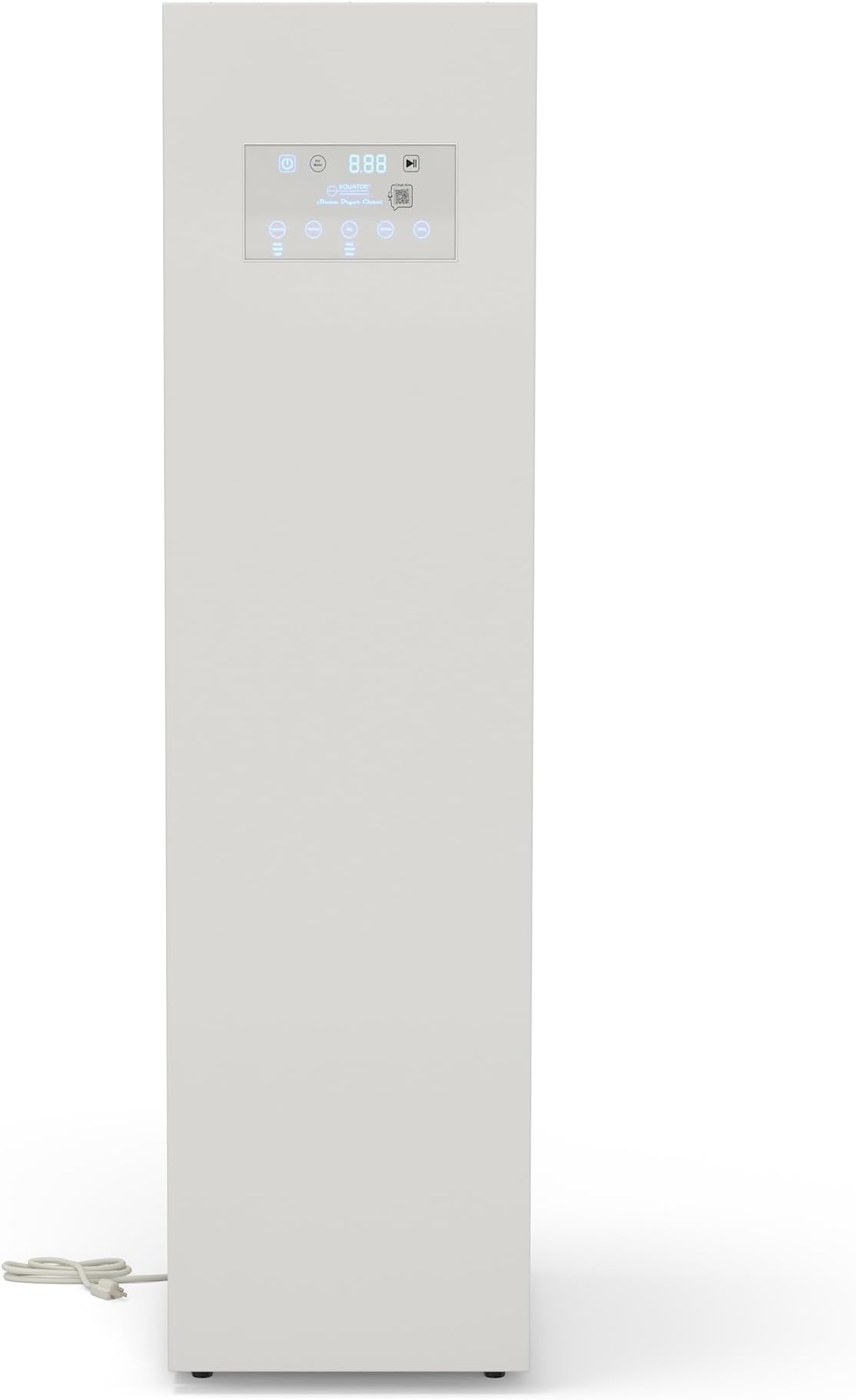 Equator 7.6cf Smart Steam Dryer Closet 4 Moving Hangers Quick20 Refresh Wrinkle Free in White