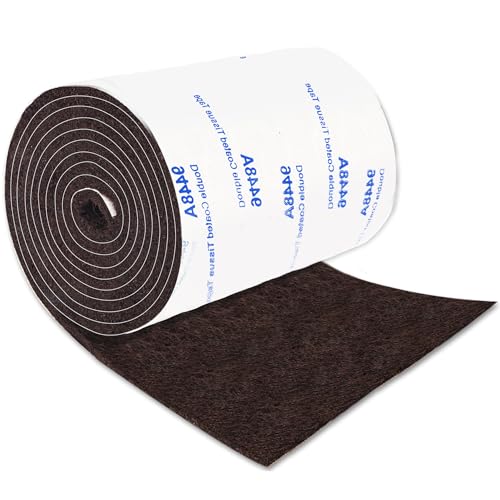 Felt Furniture Pads, Adhesive Felt Roll 5'x 40' Brown