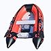 Boatify 9.8 ft Inflatable Boat Raft Fishing Dinghy Pontoon Boat with Aluminum Floo (Red)