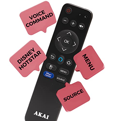 Image of AKAI 80 cm (32 Inches) HD Ready Smart LED TV AKLT32S-DFL9W (Black) | with Frameless Design