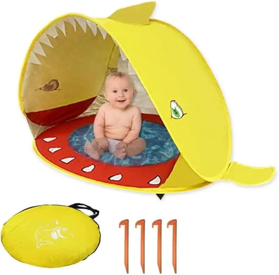 Barraca Tenda para Piscina de Bolinhas Amarelo