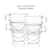 JoyJolt Stoiva Double Wall Insulated Espresso Glass Cups – 5 oz. (150 ml) Shot Cup with Handle – Stackable Thermal Clear Glass Cups, Fit for Espresso Machine and Coffee Maker – Set of 4