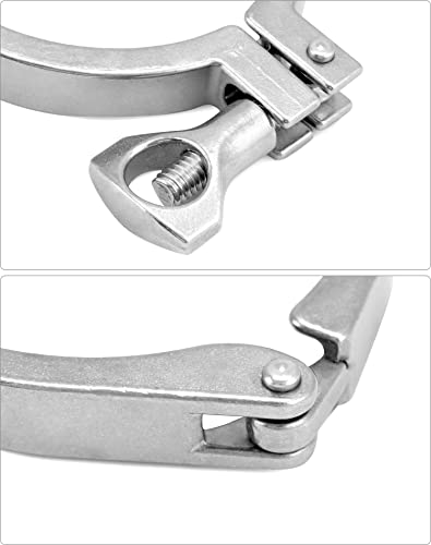 Colliers de serrage en acier inoxydable 304 robustes avec joints silicone - 6