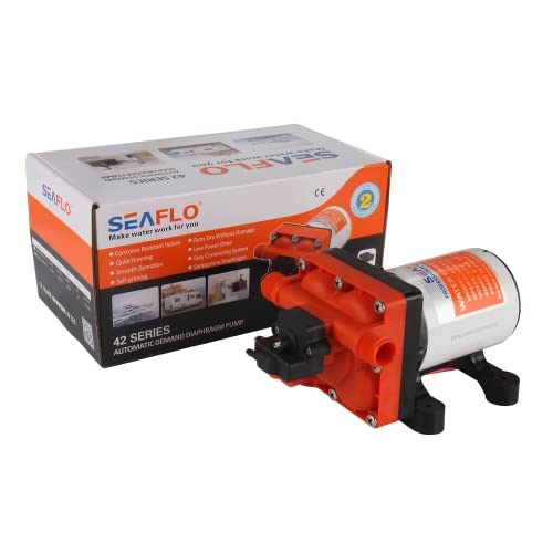 Seaflo Druckwasserpumpe 42-Serie, 12V / 3,0 GPM / 11,3 LPM / 55PSI Wasserpumpe