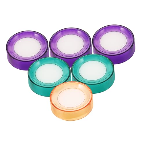 CIYODO 6個 湿手器 スポンジ指先保湿剤 柔らか無臭 紙幣 書類めくり向け 事務用品向上作業効率 指先湿潤ツール ランダムカ ランダムカラー