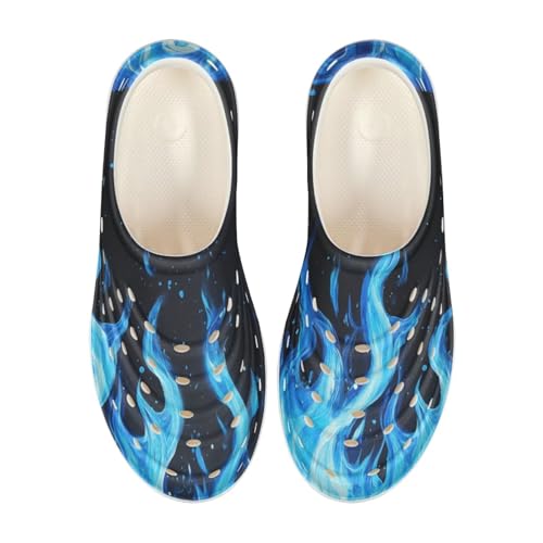 Boys Rainbow Flame Water Shoes Kids Slip on Clogs for Girls Quick Dry Beach Swim Sneakers Lightweight Sandals Outdoor/Indoor2