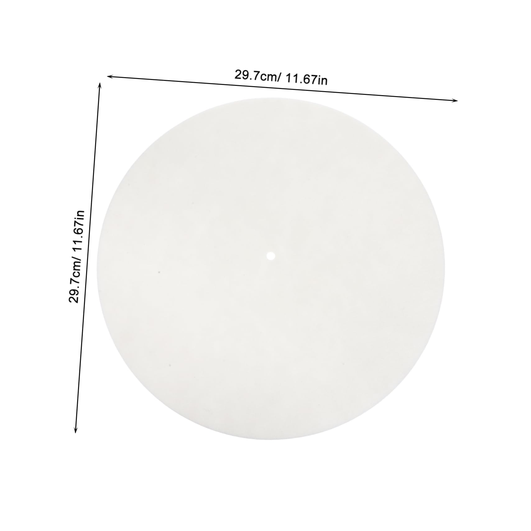 PRETYZOOM Felt Record Player Mat Turntable Platter Slipmat for Vinyl Records Anti-Vibration Phonograph Pad Turntable Mat