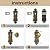CEYMIO Bronze Dummy Door Knobs Interior 2 Pack Door Knob Antique Door Handle Vintage Door Pulls for Pantry Door Hallway
