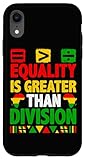 L'égalité est plus grande que la division avec un message inspiré des mathématiques pour le Mois de l'histoire des Noirs, créé pour les enseignants d'histoire des Noirs, la fierté de la mélanine et la fierté noire.