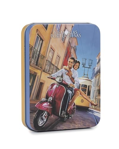 Lata de Chocolate con Leche Lisboa - 50 g - Lata que Recrea la Ciudad de Lisboa - Llenos de Sabor - Chocolate Ideal para Regalar - Producto Gourmet de Origen Portugués