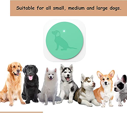 Yistech Dog Doorbell For Potty Training Wireless Doggie Door Bell With Waterproof Touch Button/Bells For Dogs To Ring To Go Outside 1 Receiver+2 Button #TOP3