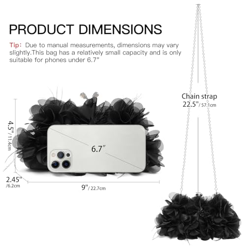 Image of RNIEGA Clutch Purses for Women, Evening Bag with Detachable Chain Ladies Sparkling Party Handbag Wedding Bags